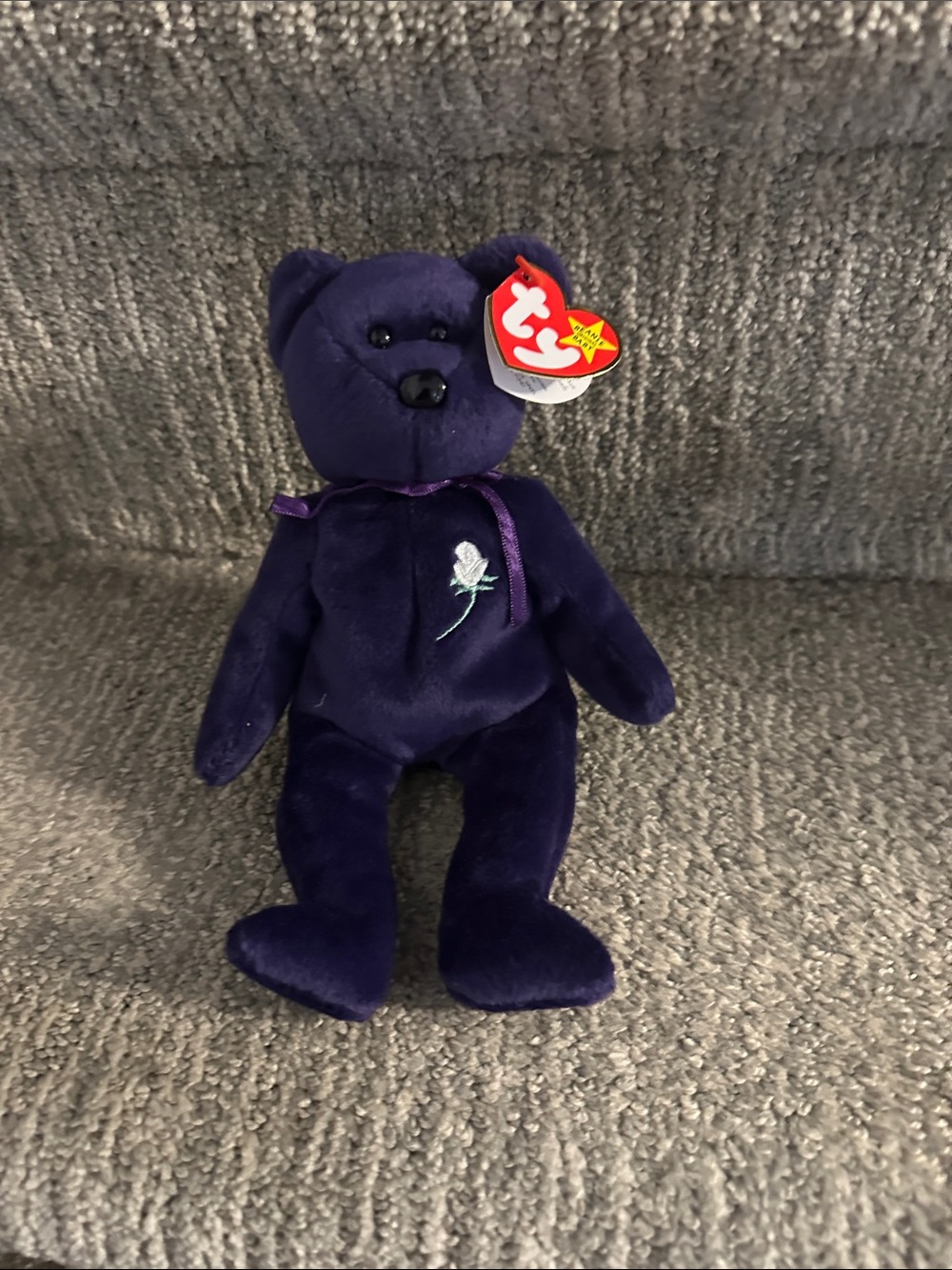 ** TY Beanie Babies "Princess" bear, released in 1997 to honor Princess Diana